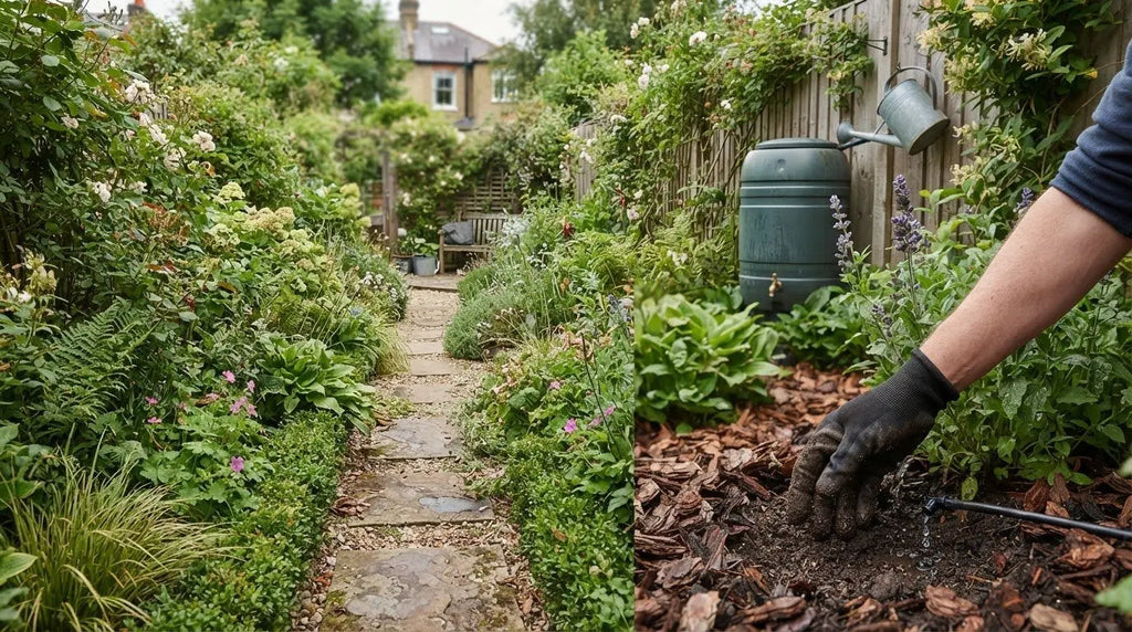 How to Water a Long Narrow Garden and Check Soil Moisture