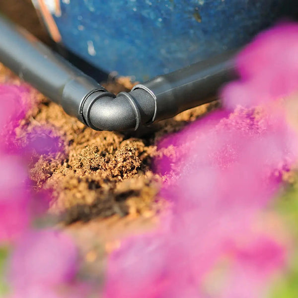 13mm Irrigation Elbow Connector (2 Pack): Secure 90° Turns