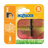 Hozelock Wall Clips 4mm pack with 12 black plastic clips and silver fixings for securing micro pipe to walls.