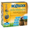 Hozelock 20 Pot Watering Kit packaging with yellow and brown design