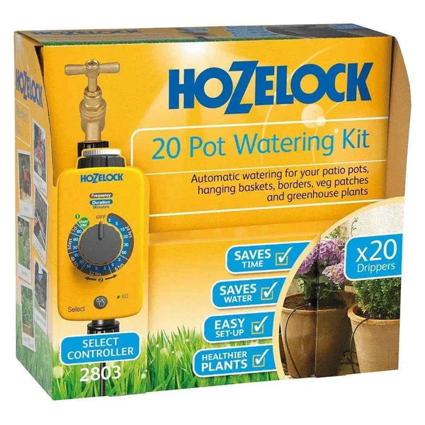 Hozelock 2803 20 Pot Automatic Watering Kit with Timer for Effortless Plant Care