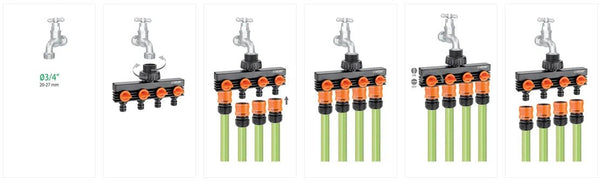 Claber 8581 How to connect guide
