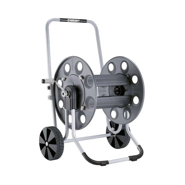 Claber Gemini 8894 Metal hose reel with wheels on a white background