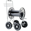 Claber Jumbo 8900 Metal reel cart with large wheels on a white background