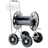 Claber Jumbo 8900 Metal reel cart with large wheels on a white background