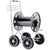 Claber Jumbo 8900 Metal reel cart with large wheels on a white background