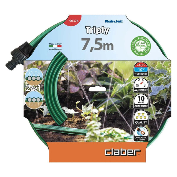 Claber 90376 Triply sprinkler hose
