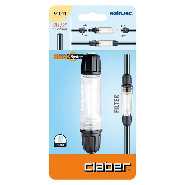 Claber Rain Jet filter system packaging on a white background