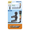 Claber 91082 Threaded elbows packaging with RainJet branding on a white background