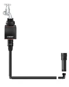 Claber timer system on a white background with a popup sprinkler