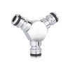 Claber Y-shaped plumbing fitting on a white background