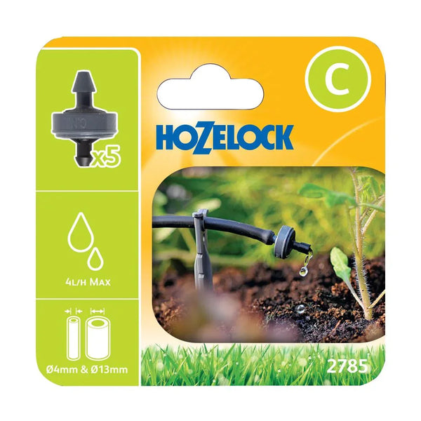 Hozelock 2785 product packaging with a close-up of the product and branding.