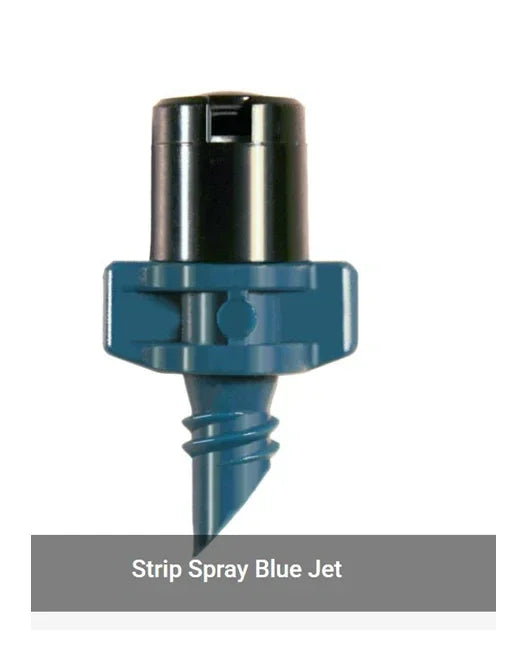 Irrigation Strip Spray Blue Jet on a white background