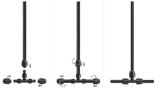 how to connect anti-leak irrigation fitting diagram
