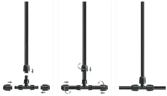 how to connect anti-leak irrigation fitting diagram