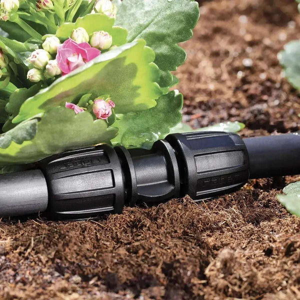 anti leak irrigation straight connector on soil