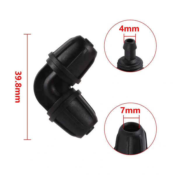 Professional Anti-Leak 4mm Elbow: Secure Pipe Connector.