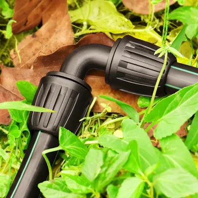 anti leak irrigation elbow on green foliage