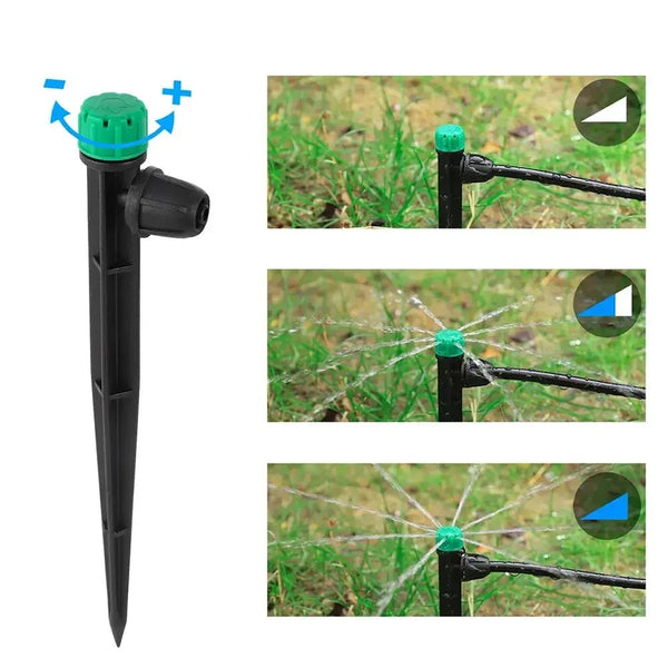 Anti-Leak Stake Adjustable Dripper Flow rates