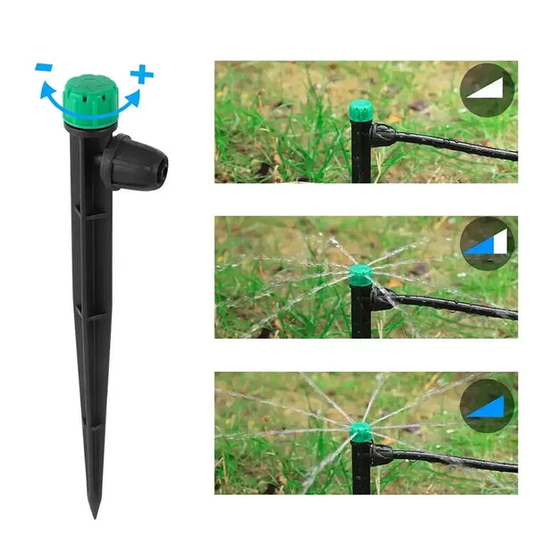 Anti-Leak Stake Adjustable Dripper Flow rates