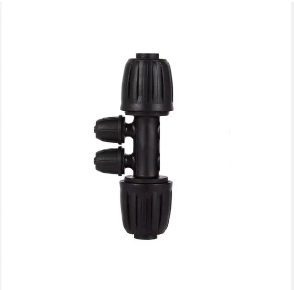 Black Anti-leak irrigation fitting with outlets