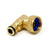 Professional Click Style Brass Swivel Elbow.