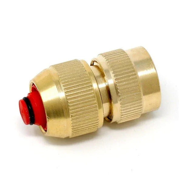 Professional Click Style Brass Quick Connector AutoStop 1/2".