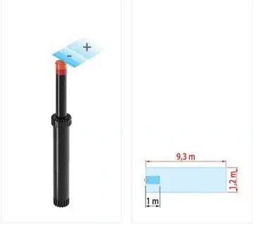 Claber 90121 End Strip Pop-Up Sprinkler: Low Flow 4".