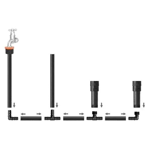 Easy DIY Pop-Up Sprinkler System: Claber Colibri 100m² Kit.