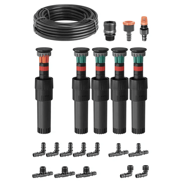 Easy DIY Pop-Up Sprinkler System: Claber Colibri 100m² Kit.
