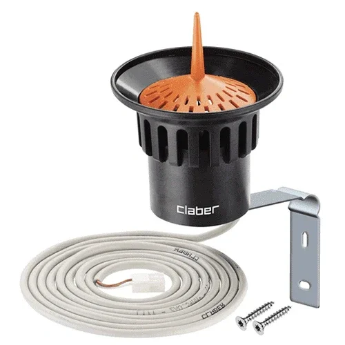 Claber rain sensor with bracket and connector cable.