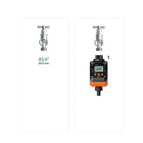 Claber video 6 with tap diagram
