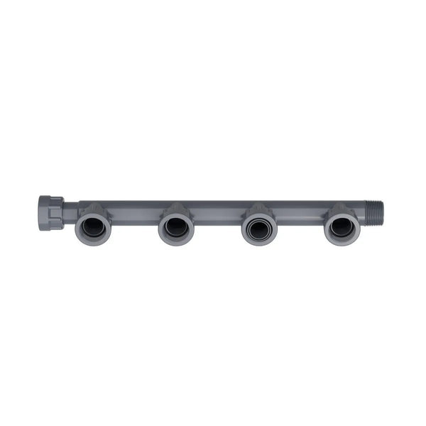 Dura 4 port Irrigation Manifold, 5 x F 1 x M