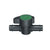Irrigation flow control black and green on white background