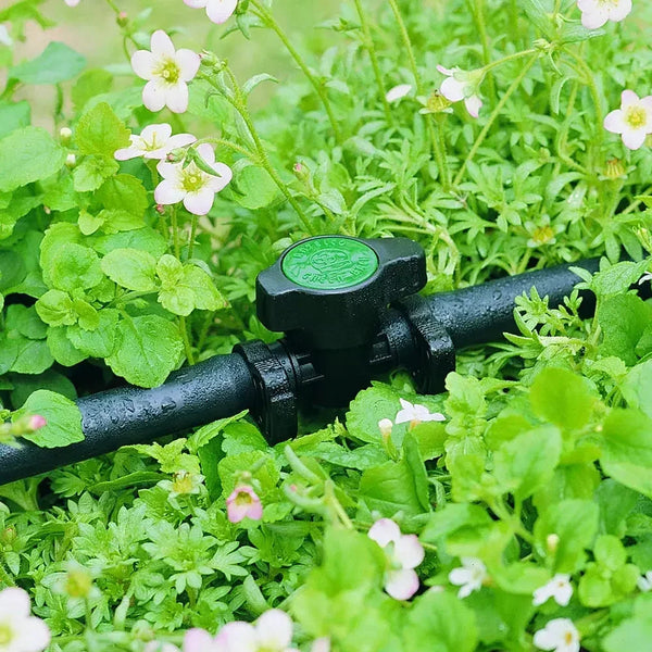 Irrigation 13mm Flow Connector on grass