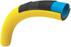Yellow and black garden hose cut away