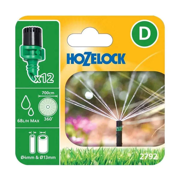Hozelock 2792 360 degree microjet packaging