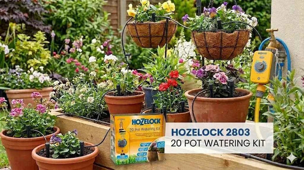 Hozelock 2803 20 Pot Automatic Watering Kit with Timer for Effortless Plant Care