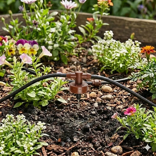 inline netafin 4 litre per hour dripper in garden