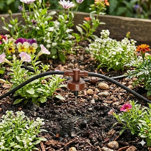 inline netafin 4 litre per hour dripper in garden