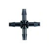 Micro irrigation hose cross connect or white background