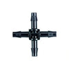 Micro irrigation hose cross connect or white background