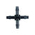 Micro irrigation hose cross connect or white background