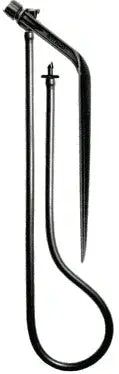 pot watering stake with micro supply hose attached