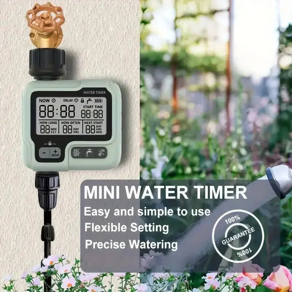 Single Outlet Watering Timer: Automatic Garden Irrigation Control.