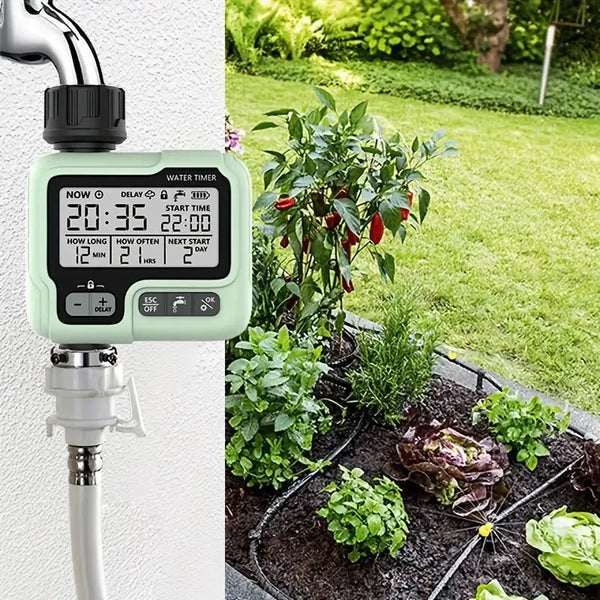 Single Outlet Watering Timer: Automatic Garden Irrigation Control.