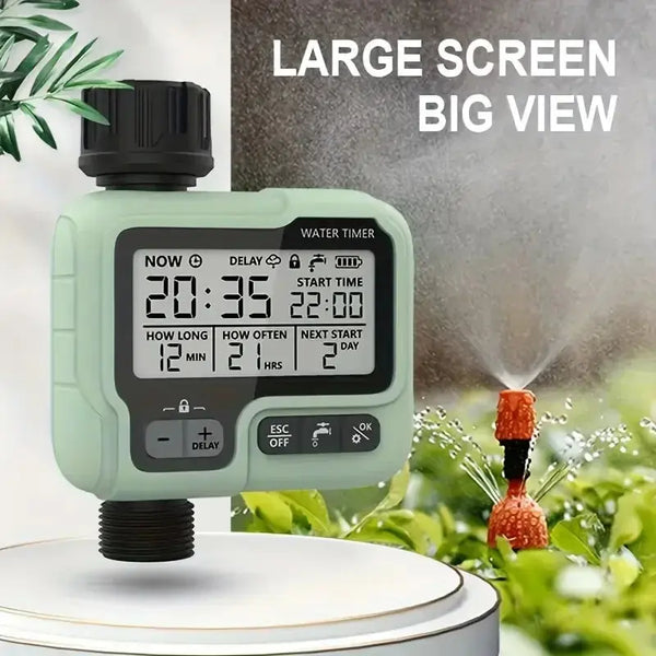 Single Outlet Watering Timer: Automatic Garden Irrigation Control.