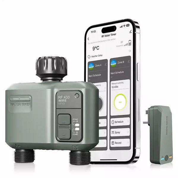 Wifi Smart Irrigation Tap Timer with App Control - Dual Zone