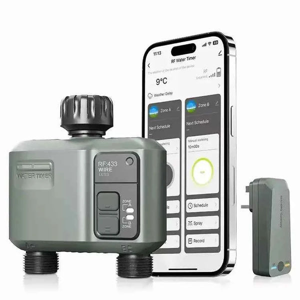 Wifi Smart Irrigation Tap Timer with App Control - Dual Zone