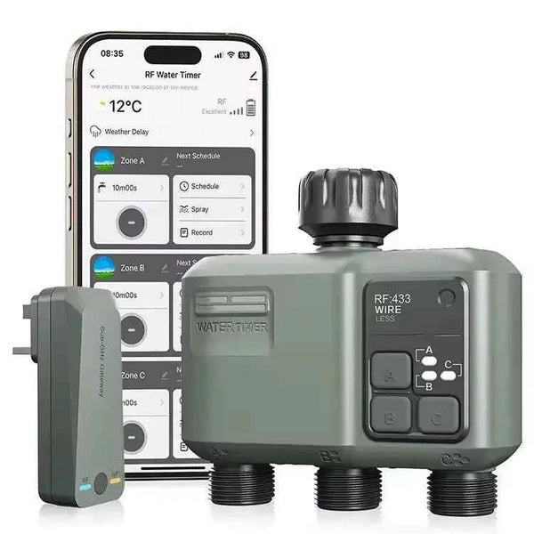 Wifi Smart Irrigation Tap Timer with App Control - Three Zone